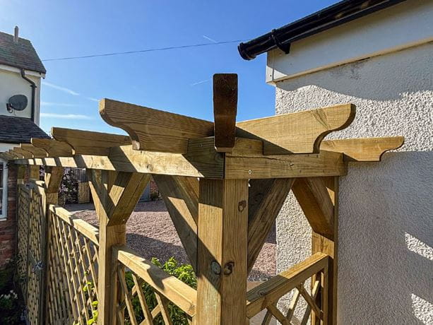 minimalist garden pergola