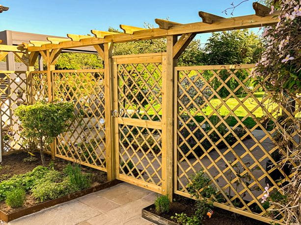 single pergola for garden
