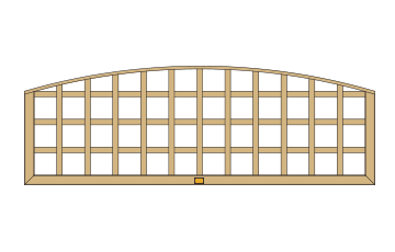 Convex square trellis