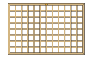 Premier square trellis