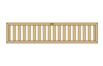 Roman trellis topper panel