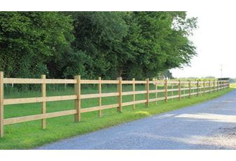 Morticed Post And Rail Fencing