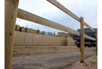 Nailed Half Round Post And Rail Fencing