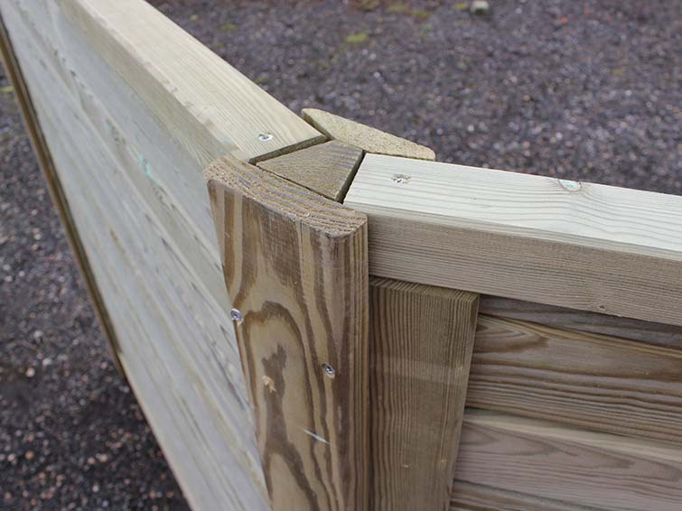 45 degree fence post with fence panels 45 degree fence post