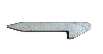 Gate hook for building into walls