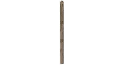 2400 Long Pointed Top Timber Palisade Corner Post
