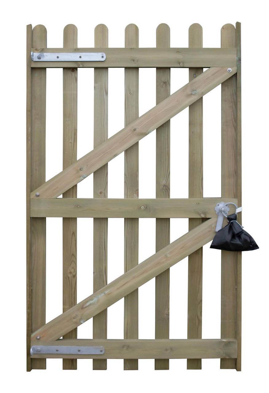 Rounded Top Palisade Gate | Jacksons Fencing