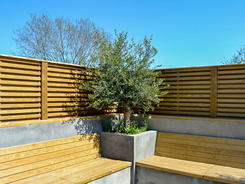 garden timber Modern fence panels