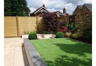 Exotic Garden Transformation featuring Jacksons' Tongue and Groove Panels
