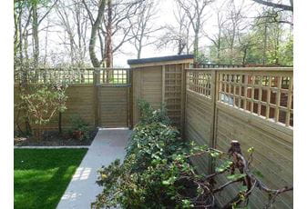 Fencing and Trellis Help Create a High-End Surrey Garden