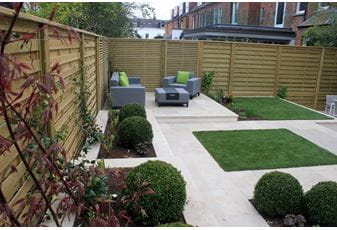 A Hampstead Garden Undergoes Renovation with New Fencing