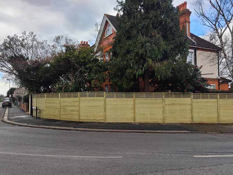 Canterbury Combi Fence Panels with Ornamental Gate