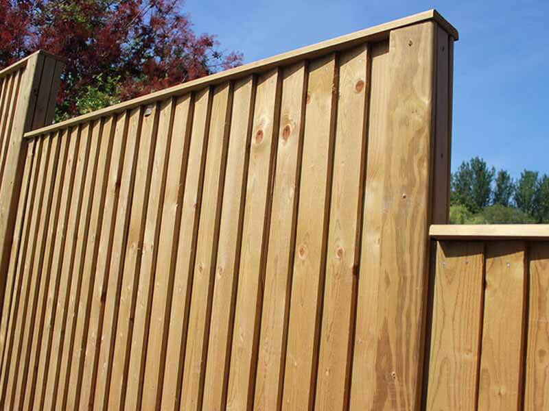 Image result for privacy fence on uneven ground